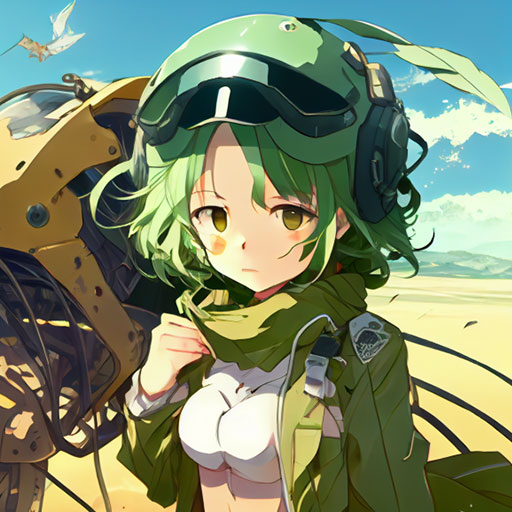 Зеленые аватарки аниме